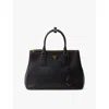 Prada Galleria Large Leather Tote Bag In Black