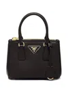 Prada Womens Black Galleria Mini Saffiano-leather Tote Bag In Black