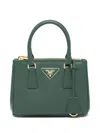Prada Galleria Leather Mini Bag In Grün
