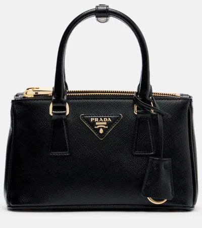 Prada Womens Black Galleria Medium Saffiano-leather Tote Bag