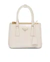 Prada Galleria Patent Leather Mini Bag In Nude