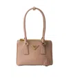 Prada Galleria Saffiano Leather Mini-bag In Pink