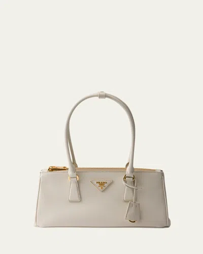 Prada Galleria Medium Leather Crossbody Bag In Neutral
