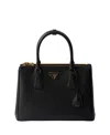 Prada Galleria Medium Saffiano Leather Bag In Black