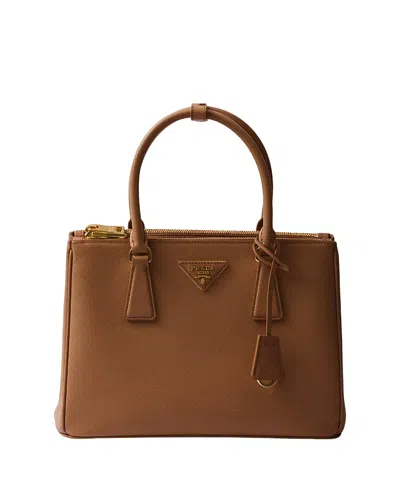 Prada Galleria Medium Saffiano Leather Bag In Brown