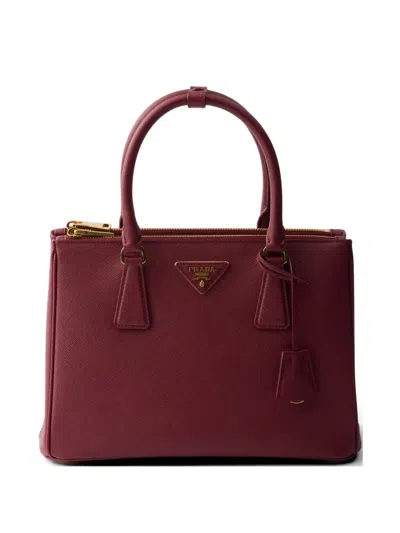 Prada Galleria Medium Saffiano Leather Bag In Red