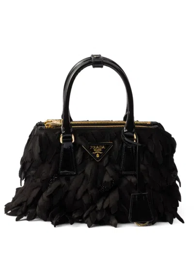 Prada Galleria Mini Bag In Black