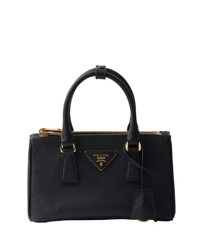 Prada Womens Black Galleria Medium Saffiano-leather Tote Bag