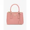 Prada Womens Pink Galleria Mini Saffiano-leather Tote Bag