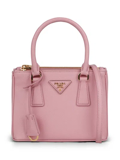 Prada Galleria Mini Tote Bag In Pink