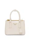 Prada Galleria Patent Leather Mini Bag In Nude