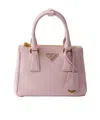 Prada Galleria Saffiano Leather Mini Bag In Alabaster Powder Red
