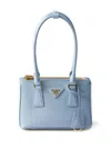 Prada Galleria Saffiano Leather Mini-bag In Blau