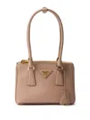Prada Galleria Saffiano Leather Mini-bag In F0236 Powder