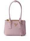 Prada Galleria Saffiano Leather Mini-bag In Rosa