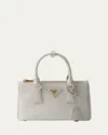 Prada Galleria Saffiano Leather Top-handle Bag In Gray