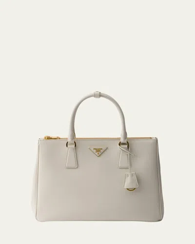 Prada Galleria Saffiano Leather Top-handle Bag In Brown