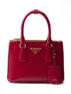 Prada Galleria Saffiano Leather Tote Bag In Red