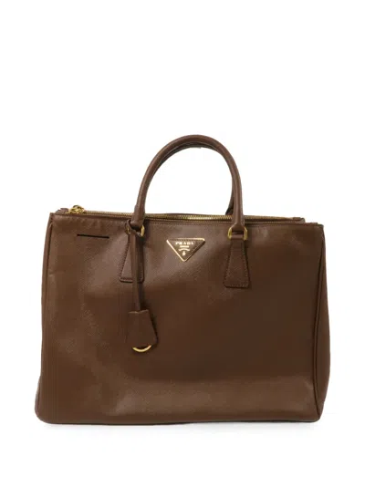 Pre-owned Prada Galleria Saffiano Tote Bag In Brown