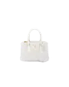 Prada Galleria Shearling Mini-bag In White