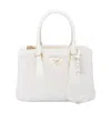 Prada Womens White Galleria Mini Shearling Top-handle Bag In White