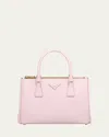 Prada Galleria Small Saffiano Double-zip Tote Bag In F0e18 Alabastro