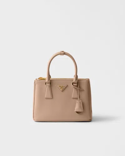 Prada Galleria Small Saffiano Leather Bag In Pink