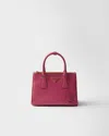 Prada Galleria Small Saffiano Leather Bag In Pink