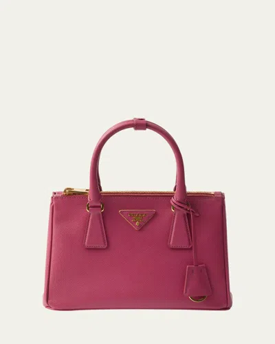 Prada Galleria Small Saffiano Top-handle Bag In Brown