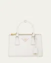 Prada Galleria Small Saffiano Top-handle Bag In F0009 Bianco