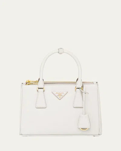 Prada Galleria Small Saffiano Top-handle Bag In F0009 Bianco