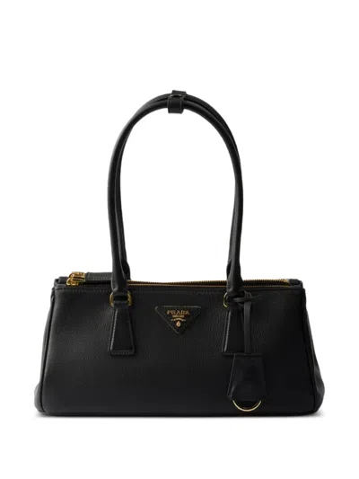 Prada Galleria Structured Tote Bag In Black