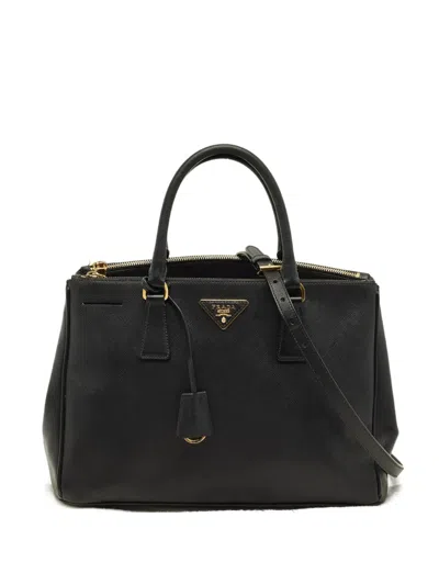 Pre-owned Prada Galleria Tote Bag In Black