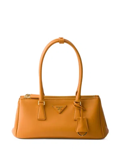 Prada Galleria Tote Bag In Orange