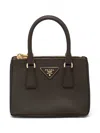 Prada Gallery Saffiano Leather Mini Bags In Black