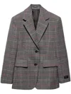 Prada Blazer Jacket In Brown