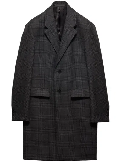 PRADA `GALLES` PRINTED COAT