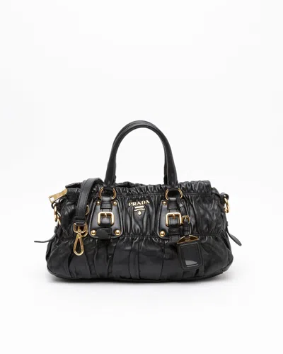 Prada Gaufre Bag In Black