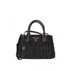 Prada Gaufre Nylon Handbag With Textured Design