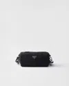 Prada Gehäkelte Schultertasche In Black