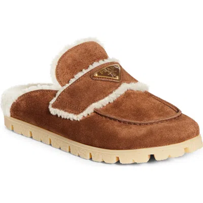 Prada Genuine Shearling Mule