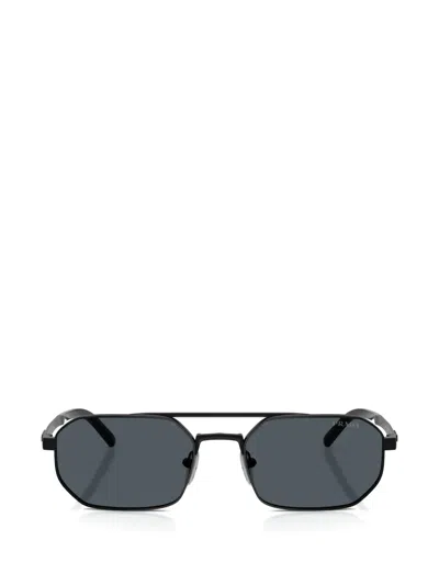 Prada Geometic-frame Sunglasses In Black
