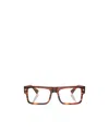 Prada Geometric Frame Flat Mirror In Brown