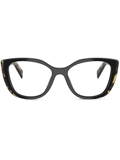 Prada Geometric-frame Glasses In Black