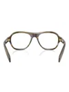 Prada Geometric-frame Glasses In Gray