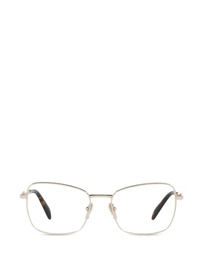 Prada Geometric Frame Glasses In Gray