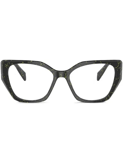 Prada Womens Black Pr 18wv Square-framed Acetate Glasses