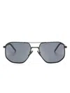 Prada Geometric-frame Sunglasses In ブラック