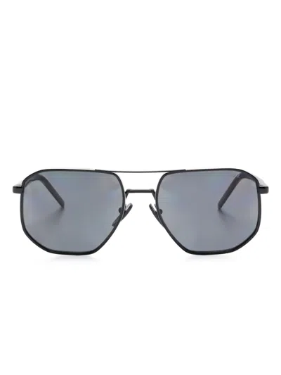 Prada Geometric-frame Sunglasses In ブラック
