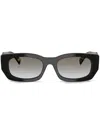 Prada Geometric-frame Sunglasses In Black